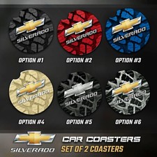 Chevy Silverado Car Coasters Chevy Silverado Accessories - Rubber Chevy Silverado Car Coasters Chevy Silverado Accessories - Rubber