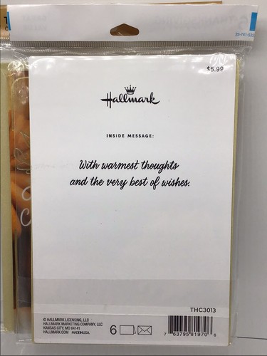2 Packaged Hallmark Happy Thanksgiving Cards Anyone 12 Cards Fall Pumpkins - Picture 2 of 2