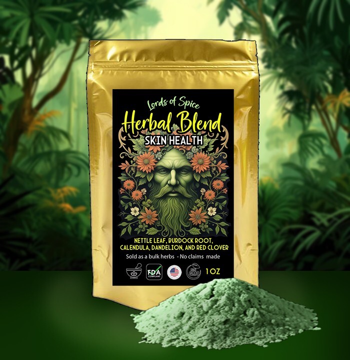 Skin Health - Herbal Blend - Natural Herb - Safe Fast Easy - Herb Herbalism USA