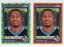 2024 Score-A-Treat Xavier Legette Green Bat and Orange Pumpkin Panthers RC 