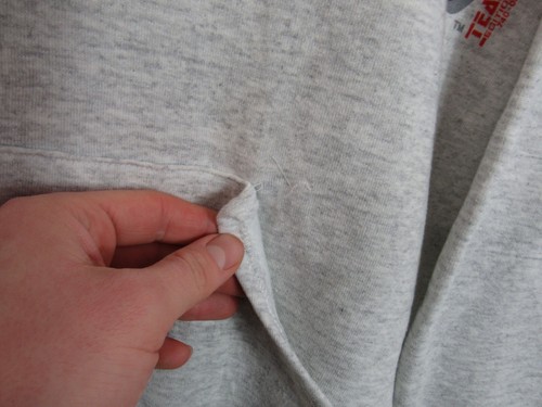 Vintage 1989 Maryland hoodie Grey College spellout cotton Hoodie Size L - Worn - Picture 5 of 15