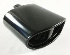 Exhaust Tip 2.25" Inlet 5.50 X 3.00" High 7.00" Lg Double Wall Rolled Oval Split