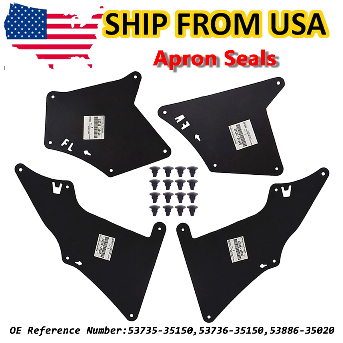 s 2003-2020 Toyota 4Runner Splash Shield Fender Liner Front
