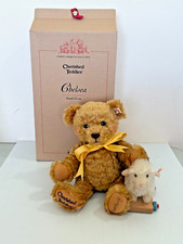 Steiff Cherished Teddies Signed Chelsea Teddy Bear Orig Box COA 13" Mohair Lamb