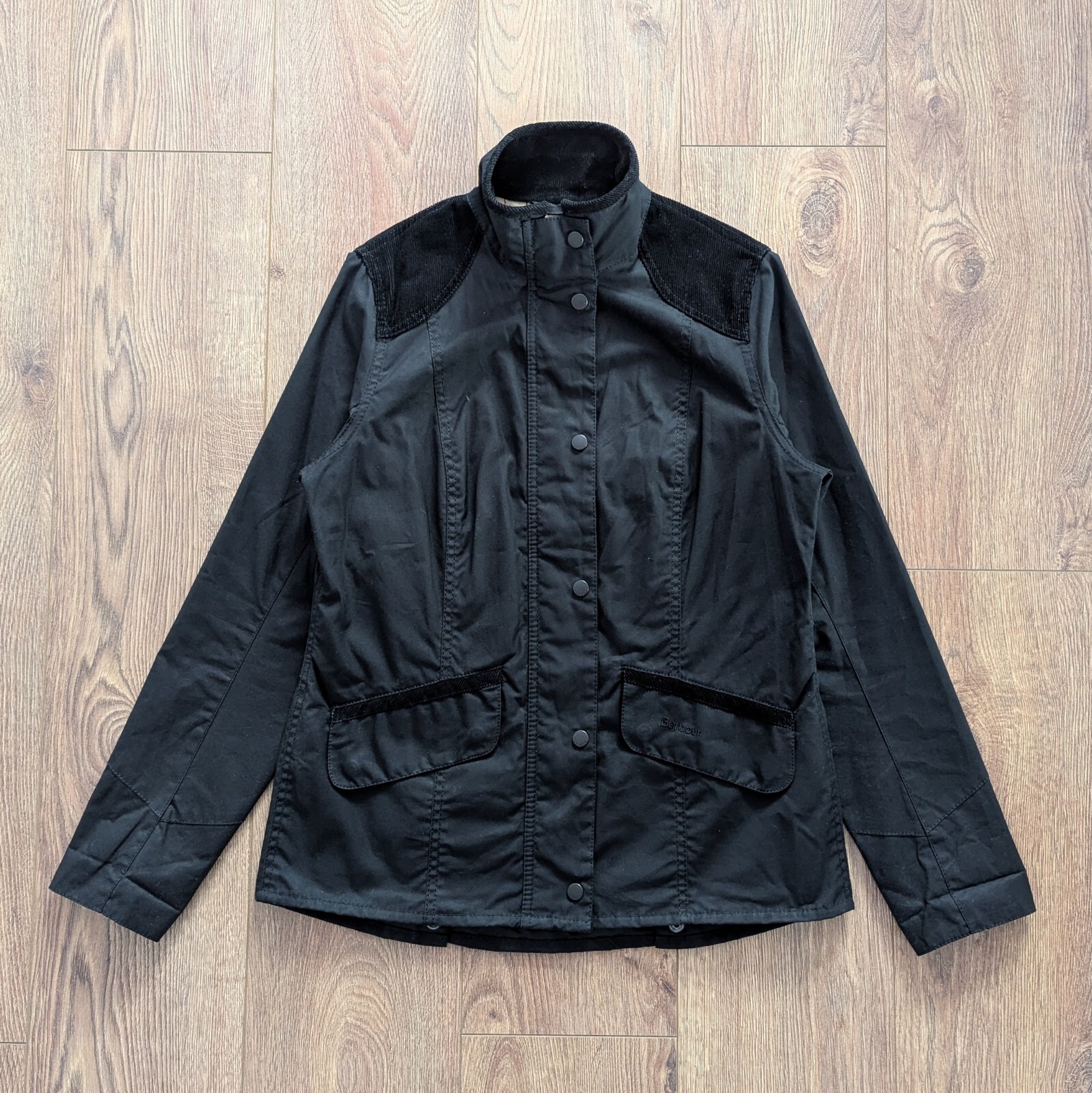 BARBOUR Isleham Wax Women's Jacket Black British Style Waxed Cotton