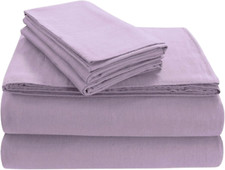 Lavender King Luxury Deep Pocket Flannel Sheet Set for Ultimate Comfort