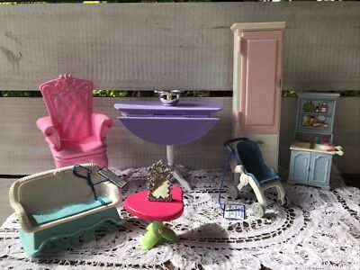 Doll House Furniture Mixed Lot Fisher Price Mattel throne chair