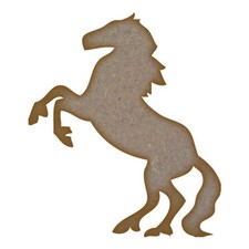Rearing Horse MDF Laser Cut Craft Blanks in Various Sizes