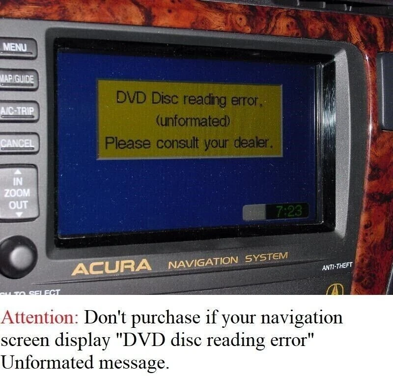 2005 2006 ACURA RL navegação por satélite DVD COVERS EUA VER.4.13C ACURA OEM🟠 - Imagem 2 de 4