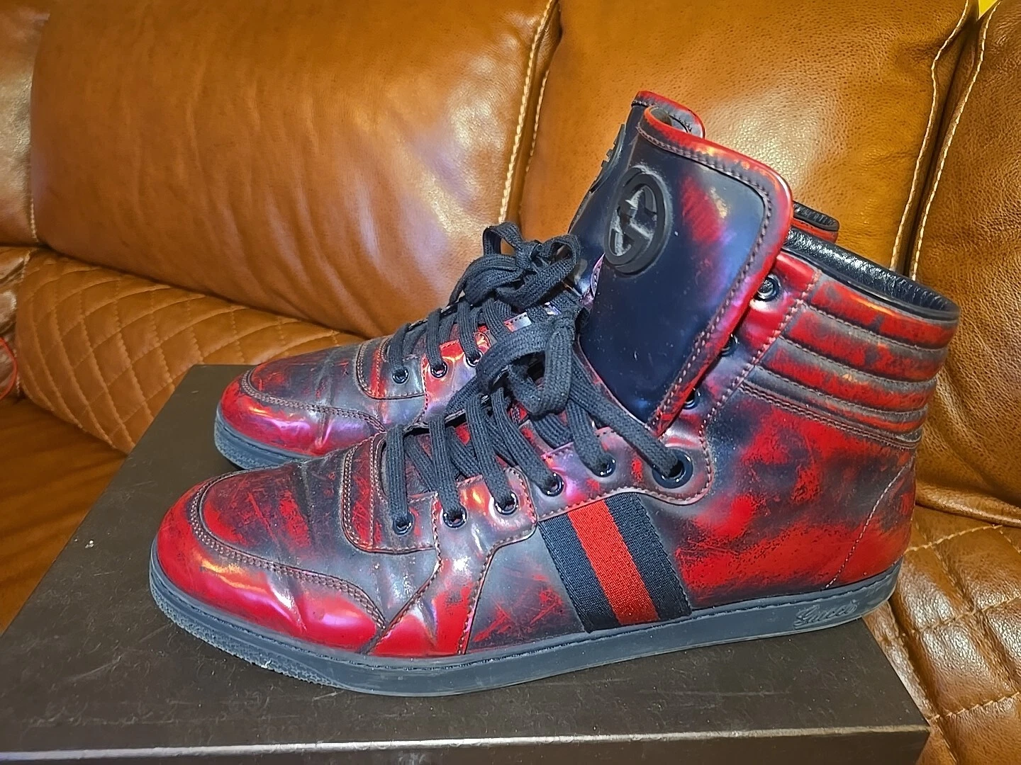 Haut homme Gucci en cuir poli Gucci 14