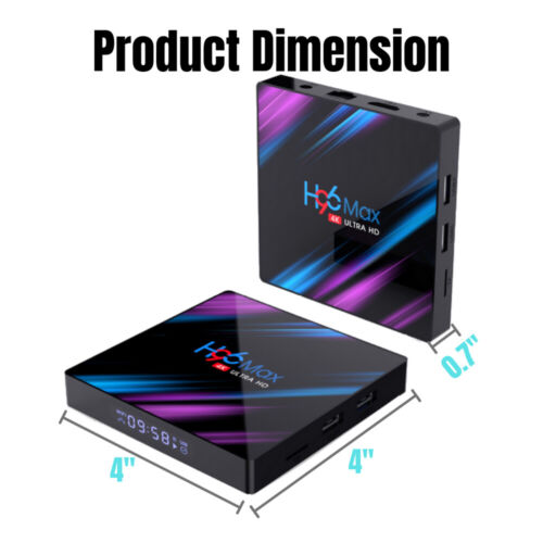 H96MAX Android 10 64GB ROM 4GB RAM 4K WIFI Netzwerk Media Player TV BOX EU Plug - Bild 8 von 11