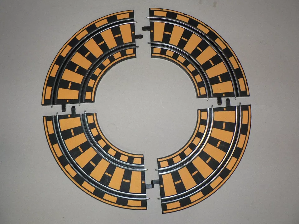 CARRERA PROFI 4 Kurven flach (360°) für Carrera Car Racing / Profi NEU