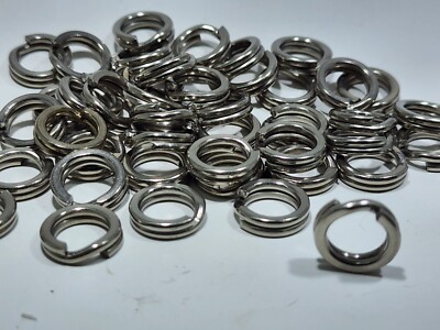 100 Split Rings fishing lure and hook connectors stainless steel 3.5 to 12.5 | eBay 100 Split Rings fishing lure and hook connectors stainless steel 3.5 to 12.5 | eBay