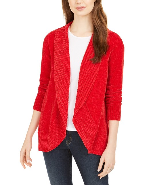 Open Cardigan Sweater Petites 