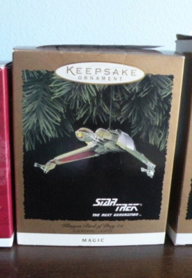 Hallmark Keepsake Ornament Star Trek Next Generation Klingon Bird Of Prey 1994 J