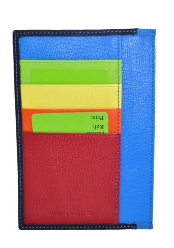 Porte carte femme ultra plat multicouleur en cuir réf A8935 (10 coul.disp.) - Photo 1/6