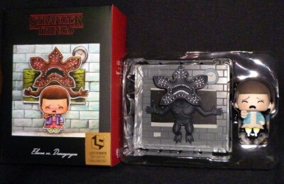 LOOT CRATE EXC LE 2500 STRANGER THINGS ELEVEN VS DEMOGORGON b&w Upside down