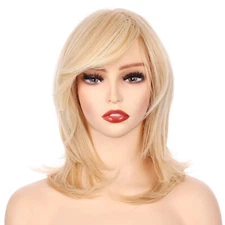 Onedor 14" Women Wig Synthetic Full Head with Fringe for Women (24BH613)