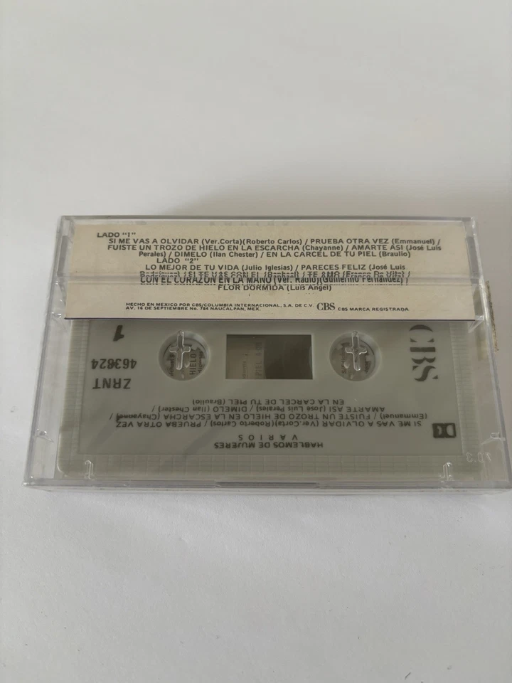 HABLEMOS DE MUJERES, FEAT. LUIS ANGEL / CHAYANNE / BRAULIO, 1990 Cassette New Foto 3 de 3