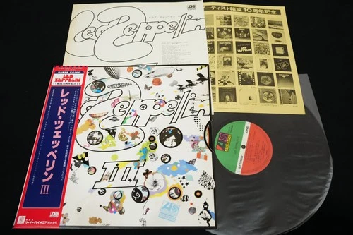 LED ZEPPELIN III JAPAN VINYL LP 10th Anniversary OBI GATEFOLD P-6518A