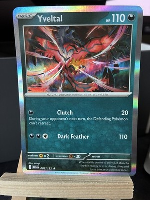 Yveltal 088/132 Rare ME01: Mega Evolution Pokemon TCG