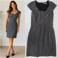 REVIEW Size 10 Office Work Corporate Dress Grey Pencil