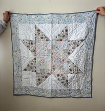 Hand Stitched Baby Or Child's Quilt Lap Quilt Wall Hanging
