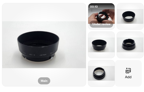 Pare-soleil Objectif Nikon HS-9 Pour Nikkor 50mm F/1.4 - Monture F, Encliquetable, Made In Japan
