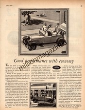 1929 Ford Model A Roadster Sport Coupe Very Rare Original Ad From American Boy
