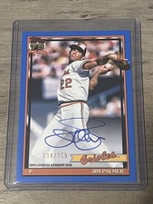 2026 Topps Series 1 Jim Palmer  Throwback Blue On Card Auto 134/150 #91A-JPA