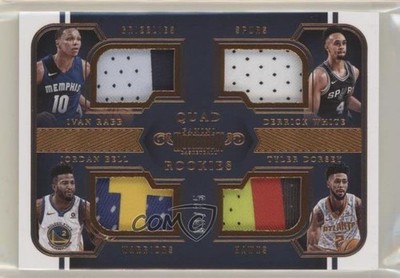 2017 Panini Dominion Quad Rookies Bronze 9/25 Derrick White Ivan Rabb #15 RC 5xx