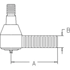Tie Rod End - Inner Short fits Oliver 1650 fits White fits Minneapolis Moline