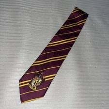 Harry Potter Gryffindor House Tie Maroon Purple Yellow Stripe Cosplay Elope WBEI