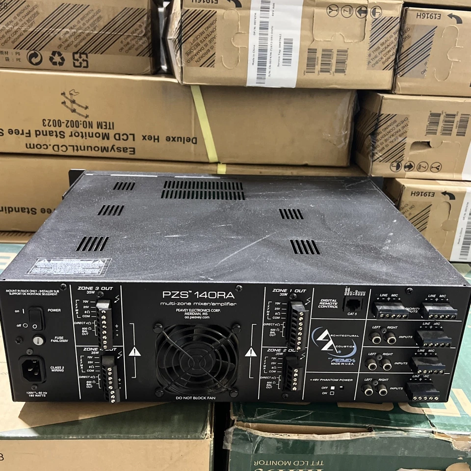 Architectural Acoustics de PEAVEY PZS-140RA mezclador/amplificador multizona Foto 4 de 4