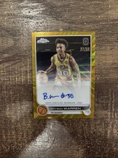 Bryson Warren 2022 Topps Chrome Overtime Elite OTE Gold Wave Auto SP RC /50