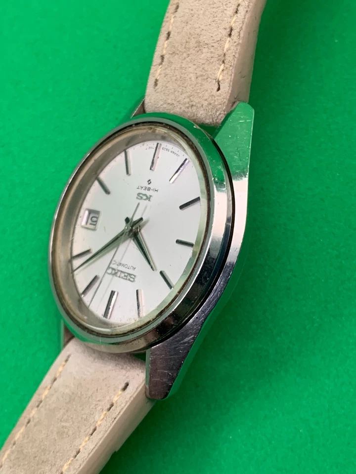 KS KING SEIKO Hi-Beat 5626-7000 Automatic New Band From Japan October 1969 - Immagine 3 di 4