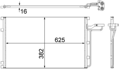 MAHLE AC 551 001S Kondensator, Klimaanlage für VOLVO