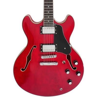 Sire Larry Carlton H7 Hollowbody Electric Guitar SeeThru Red