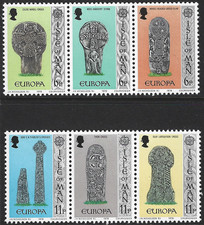1978 Isle of Man Sg 133/138 Europa. Celtic and Nordic Crosses MNH