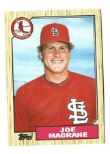 1987 Topps Traded Joe Magrane #72T RC Rookie St. Louis Cardinals Baseball Card M. rookie card picture