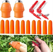 14 PCS Gardening Silicone Thumb Knife Harvesting Tool,Vegetable Fruit Picking Kn