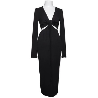 Vera & Lucy, Kleid, Größe: M, Schwarz, Elasthan/Polyester, Nadelstreifen #RVu