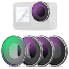 Neewer CPL & ND Filter Set Compatible with DJI Osmo Action 4/Action 5 Pro