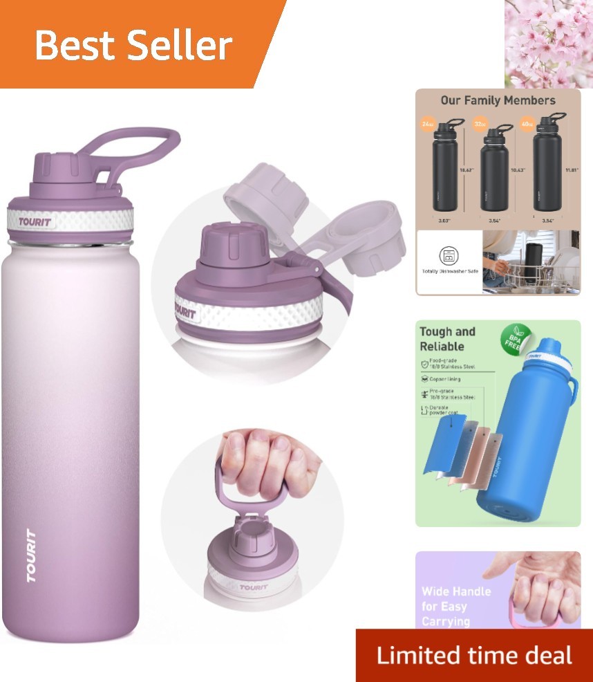 &ndash; Bpa-free & Leakproof, Mist Purple