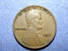 1911 Lincoln cent  VF