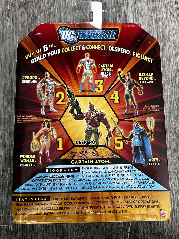 DC Direct DC Universe Serie 4 Capitán Atom Traje Dorado Variante Figura de Acción! Foto 2 de 4