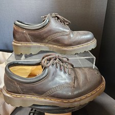 Dr. Martens 8053 Leather Upper Shoes Brown 5 Eyelet Made In England