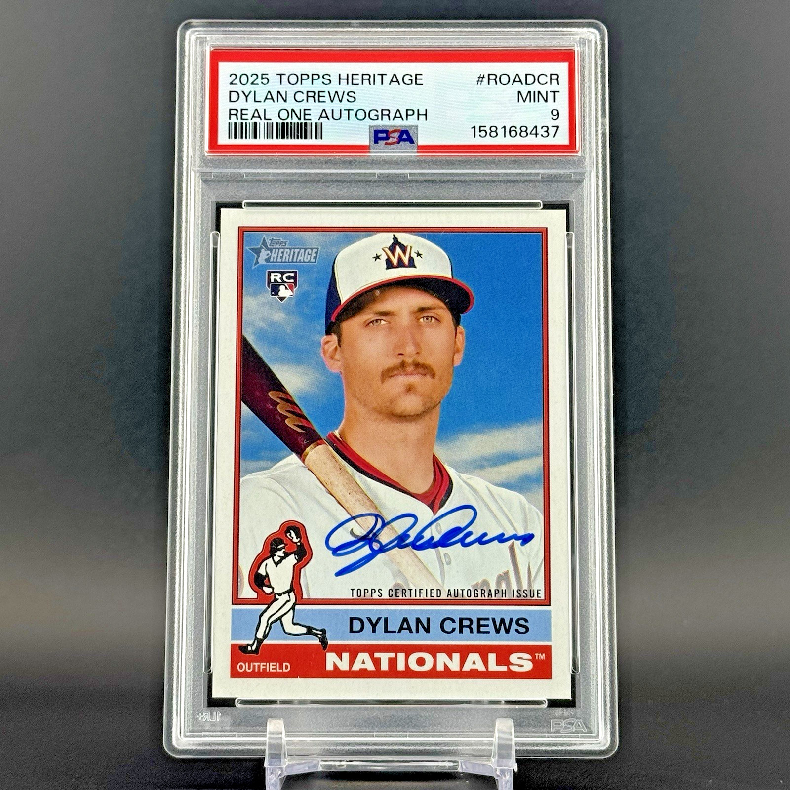 2025 Topps Heritage Dylan Crews RC AUTO Real One Rookie Autograph PSA 9 #ROA-DCR