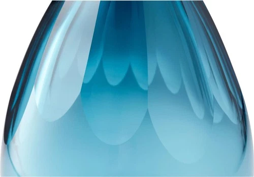 Vase CYAN DESIGN CRESSIDA Large Blue Glass - Picture 3 of 6