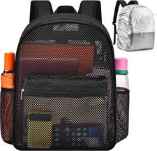 Water-Resistant Mesh Backpack with Laptop Sleeve - Ideal for College Travel